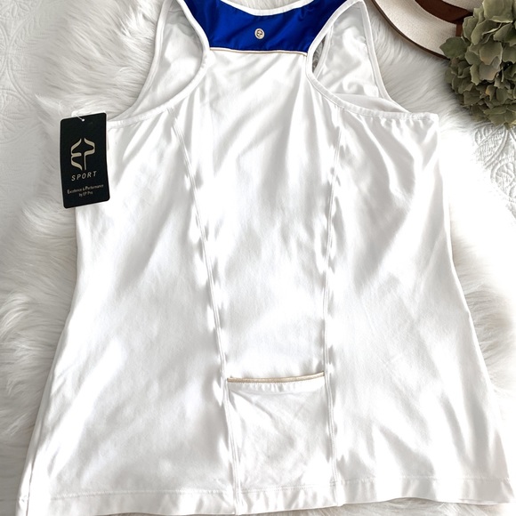 NWTExcellence & Performance By EP Pro Royal Blue Top Size Large / Skort Size 8 - Picture 12 of 16